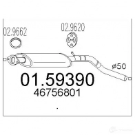 Резонатор MTS 0159390 8033464025809 Fiat Punto (188) 2 1999 – 2010 OFZ MI2