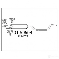 Резонатор MTS 0150594 8033464457631 XW3MY V Opel Zafira