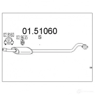 Резонатор MTS ET UYU5 8033464017545 Mazda MX-5 (NB) 2 Кабриолет 1.6 16V 110 л.с. 1998 – 2005 0151060