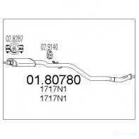 Резонатор MTS Citroen Saxo 1 (S0, S1) Хэтчбек 1.6 120 л.с. 1996 – 2004 8033464041175 0180780 7 7ITG8