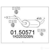 Резонатор MTS 1696399 8033464456061 0150571 WV CQ2