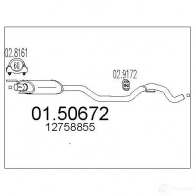 Резонатор MTS Saab 9-3 (YS3F) 2 Универсал 1.9 TiD 150 л.с. 2005 – 2015 8033464899080 0150672 F SEJ13E