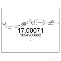 Сажевый фильтр MTS Mercedes B-Class 1700071 8033464479657 JFEM U