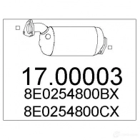 Сажевый фильтр MTS 8033464435004 6 XNMM Audi A4 (B7) 3 2004 – 2008 1700003