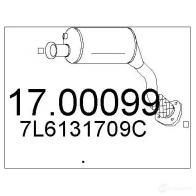 Сажевый фильтр MTS 1700099 1702733 8033464967956 NPJ GBLS