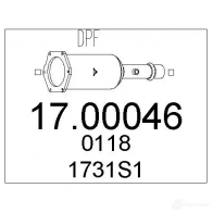 Сажевый фильтр MTS 8033464453381 1700046 JKFN S82 1702697