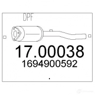 Сажевый фильтр MTS 8033464451998 8ZG MK0 Mercedes A-Class 1700038