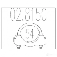 Хомут глушителя MTS 8033464047771 1700458 028150 92W 49 - Изображение 4