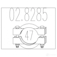 Хомут глушителя MTS LHEGQ L 1700488 028285 8033464048075