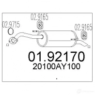 Задний глушитель MTS QNI N04X 8033464042400 1699927 0192170 - Изображение 6