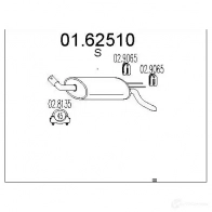 Задний глушитель MTS 8033464031633 C16UU 5 Renault Twingo 1 (C06) 1993 – 2007 0162510