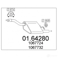 Задний глушитель MTS OTXV B 1698989 8033464033385 0164280