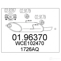 Задний глушитель MTS 1700186 BL ZG4D 0196370 8033464045180