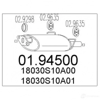 Задний глушитель MTS 8033464043766 0194500 Honda CR-V M1 EUY8C