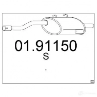 Задний глушитель MTS R VX0S 1699874 8033464419615 0191150