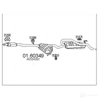 Задний глушитель MTS Fiat Brava GA 5BG3 8033464307424 0160349