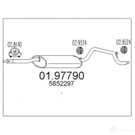 Задний глушитель MTS 0197790 Opel Agila (A) 1 Хэтчбек 1.3 CDTI (F68) 70 л.с. 2003 – 2007 IAF 8W 8033464046507