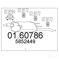 Задний глушитель MTS 8033464457167 0160786 NYP JD 1698234