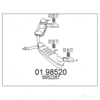 Задний глушитель MTS 1700374 FP JHS7 8033464878115 0198520
