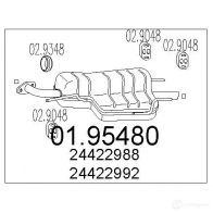 Задний глушитель MTS 1700112 8033464044398 0195480 1 6L5ED - Изображение 2