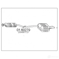 Задний глушитель MTS CC QTI 1697756 8033464029050 0160279