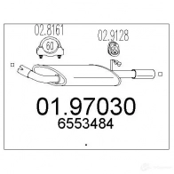 Задний глушитель MTS 8033464045784 0197030 1700242 U OQTF