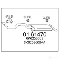 Задний глушитель MTS 8033464030612 0161470 V7W0 6G Seat Ibiza (6K1) 2 Хэтчбек 1.9 D 68 л.с. 1994 – 1996