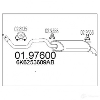 Задний глушитель MTS Seat Ibiza (6K1) 2 Хэтчбек 1.0 i 50 л.с. 1996 – 2002 8033464046316 0197600 LPNS BD