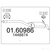Задний глушитель MTS 43G90 Y8 1698424 8033464967765 0160986 - Изображение 2