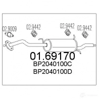 Задний глушитель MTS 4L FPXC 0169170 8033464038045 1699407