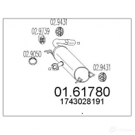 Задний глушитель MTS 8033464030926 Toyota RAV4 (XA20) 2 2000 – 2005 0161780 0 VAYU