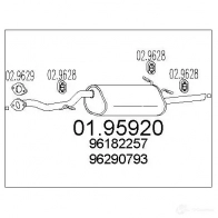 Задний глушитель MTS Z7SY 1 0195920 8033464044787 1700146
