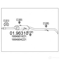 Задний глушитель MTS 8033464045128 0196310 1700180 D4 ODP