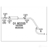 Задний глушитель MTS 1697687 9IKJUT E 0160205 8033464028329