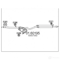 Задний глушитель MTS 1697678 0160195 8033464028220 0V9N G