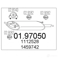Задний глушитель MTS 1700244 8033464045807 0197050 THLB 63