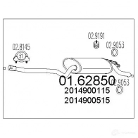 Задний глушитель MTS 8033464031961 3 SPAAJP 0162850 1698865