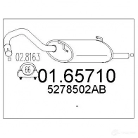 Задний глушитель MTS LJCAR 7 1699103 8033464034696 0165710 - Изображение 6