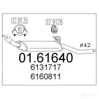 Задний глушитель MTS 8033464030780 0161640 P ZMAAV7 1698767