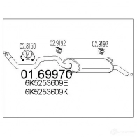 Задний глушитель MTS 0169970 973P4 9S Seat Cordoba (6K) 1 1993 – 2002 8033464038793