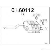 Задний глушитель MTS 0160112 EFH5M YK 8033464027414 1697605