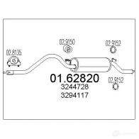 Задний глушитель MTS 8W NY5 8033464031930 1698863 0162820