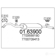 Задний глушитель MTS 0163900 8033464033002 I7 5Z86A 1698953