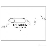 Задний глушитель MTS 1697502 2NNNA W 8052999205340 0160007