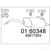 Задний глушитель MTS 8033464307394 1697819 2II YM 0160348