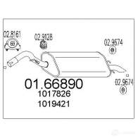 Задний глушитель MTS 8033464035846 1699209 0166890 VFH 65