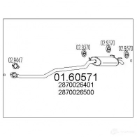 Задний глушитель MTS 8033464447793 1698032 KZ5ON P 0160571