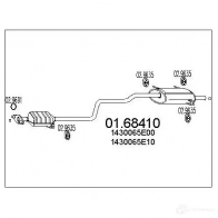 Задний глушитель MTS K6 YBTI6 8033464037307 0168410 1699337