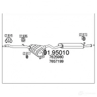Задний глушитель MTS 8033464044060 1700081 MJ 4EZ 0195010