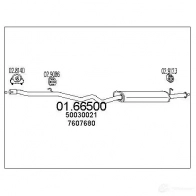 Задний глушитель MTS 806N Y 8033464035464 1699174 0166500